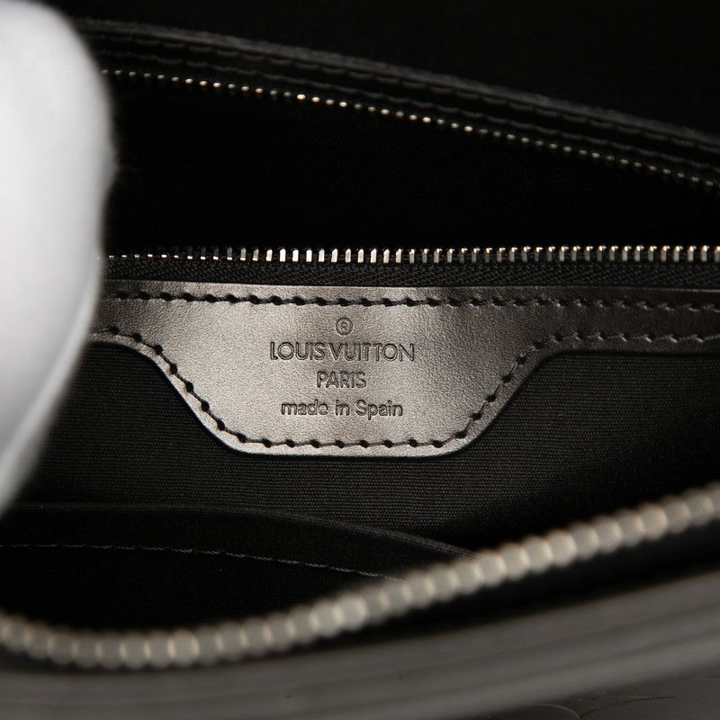 Louis Vuitton Monogram Matte Stockton Tote Shoulder Bag Noir Black Leather — view 6