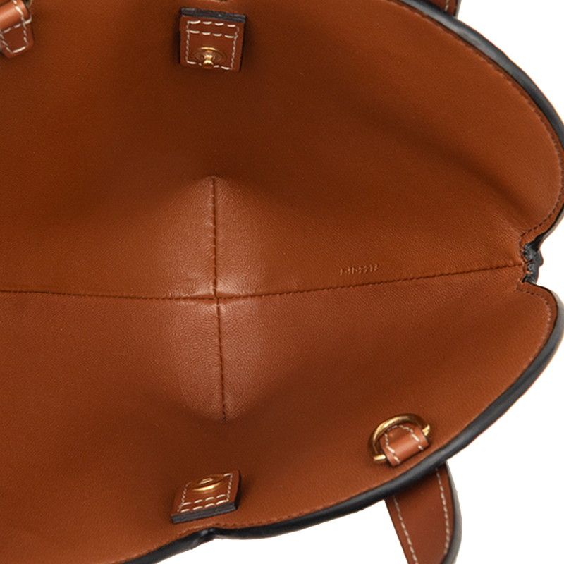 Celine Trio Teen Cool Heart 2-Way Shoulder Bag Black Brown Leather — view 4