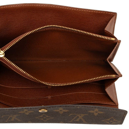 Louis Vuitton Monogram Pochette Porte Monet Cles Wallet Brown Leather — view 4