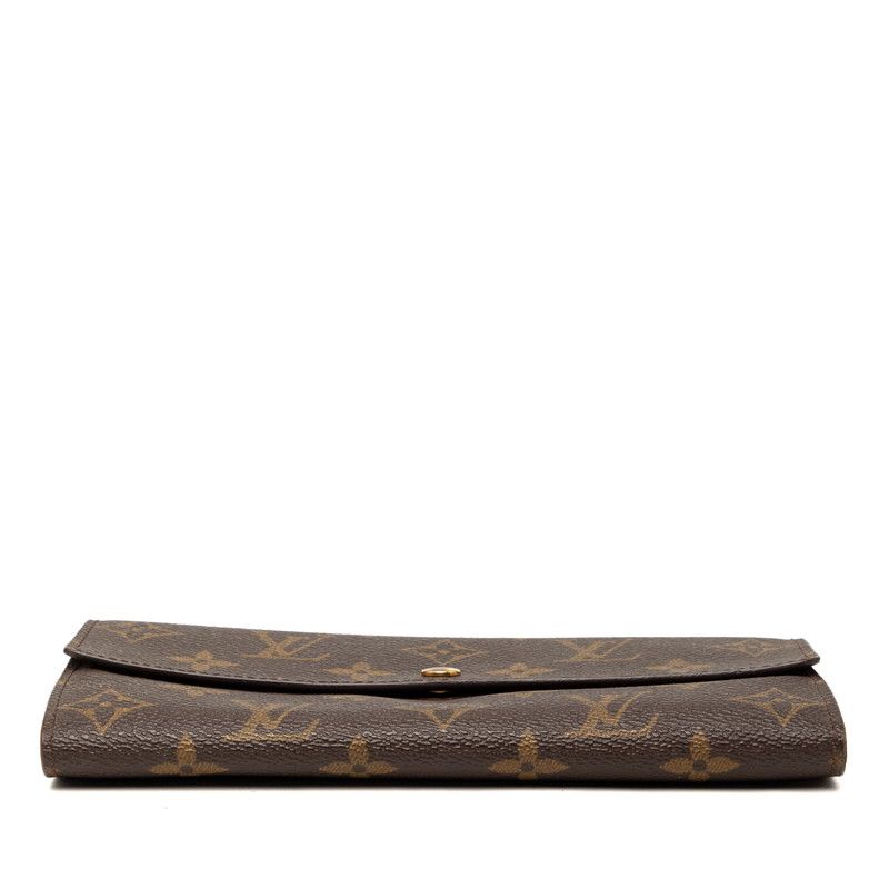 Louis Vuitton Monogram Pochette Porte Monet Cles Wallet Brown Leather — view 3