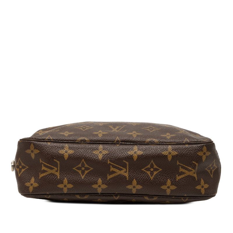 Louis Vuitton Monogram Trousse Toilet 23 Clutch Pouch Brown Leather — view 3