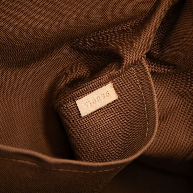 Louis Vuitton Monogram Lockit Horizontal Tote Shoulder Back Brown Leather — view 5
