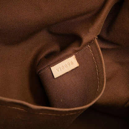 Louis Vuitton Monogram Lockit Horizontal Tote Shoulder Back Brown Leather — view 5