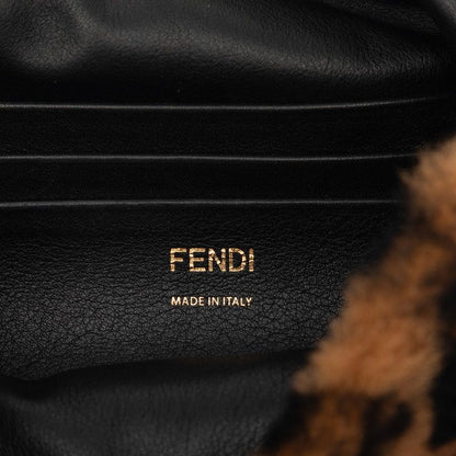 Fendi Zucca Baguette Mini 2-Way Shoulder Bag Brown Shearling Leather — view 6