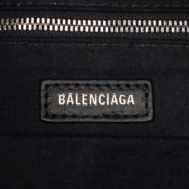Balenciaga Everyday Backpack Black White Faux Fur Leather — view 5