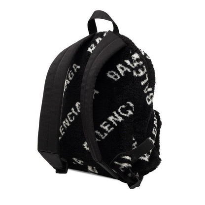 Balenciaga Everyday Backpack Black White Faux Fur Leather — view 2