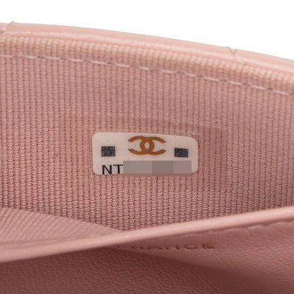 Chanel CC Logo Mini Quilted Crossbody Chain Shoulder Bag Pink Lambskin — view 5