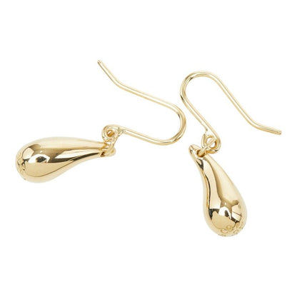Tiffany & Co Elsa Peretti Teardrop Hook Earrings 18k Yellow Gold