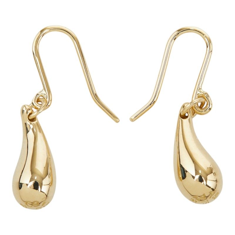Tiffany & Co Elsa Peretti Teardrop Hook Earrings 18k Yellow Gold — view 2