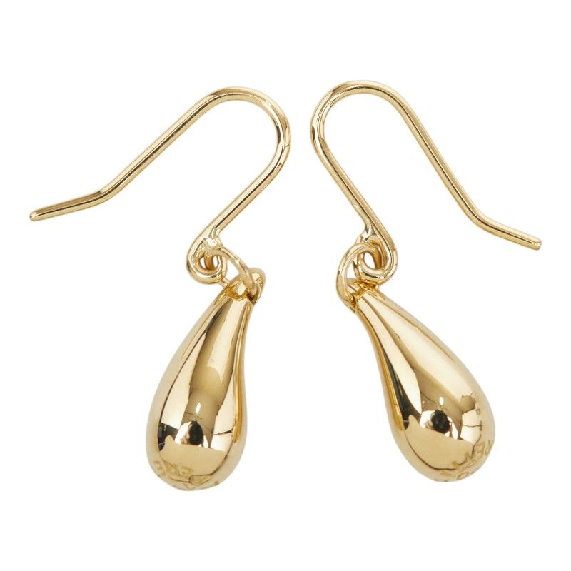 Tiffany & Co Elsa Peretti Teardrop Hook Earrings 18k Yellow Gold — view 3