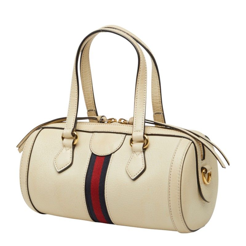Gucci Ophidia Mini Boston Bag 2-Way Beige Leather — view 2