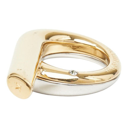 Louis Vuitton Ring M Gold Silver Plated Metal — view 3