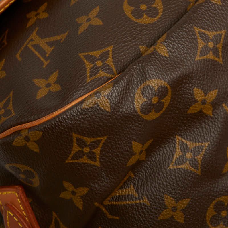 Louis Vuitton Monogram Saumur 35 Crossbody Shoulder Bag Brown Leather — view 7