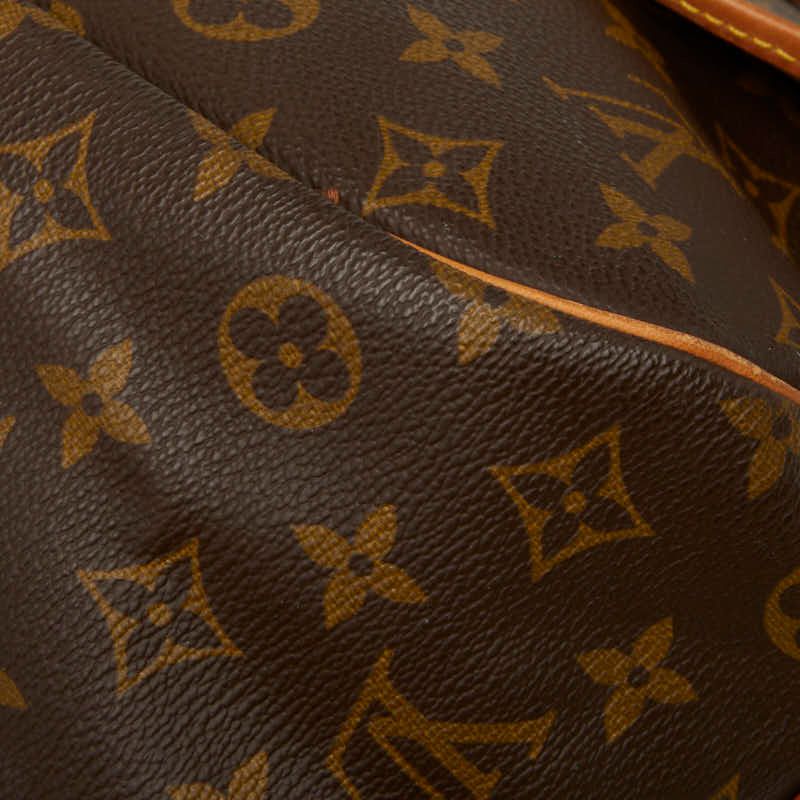Louis Vuitton Monogram Saumur 35 Crossbody Shoulder Bag Brown Leather — view 8