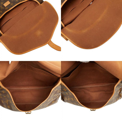Louis Vuitton Monogram Saumur 35 Crossbody Shoulder Bag Brown Leather — view 9
