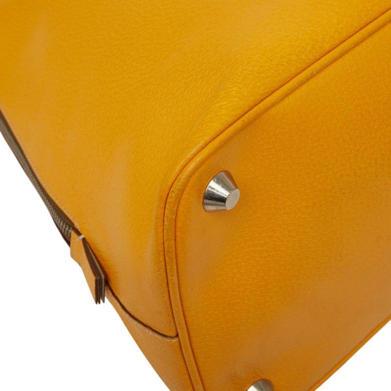 Prada Boston Bag Yellow Leather — view 5