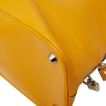 Prada Boston Bag Yellow Leather — view 4