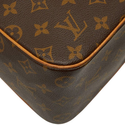 Louis Vuitton Monogram Exantrie Cite Handbag Brown Leather — view 7