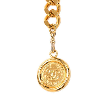 Chanel CC Logo 31 Rue Cambon le Plate Chain Belt Gold Plated — view 3