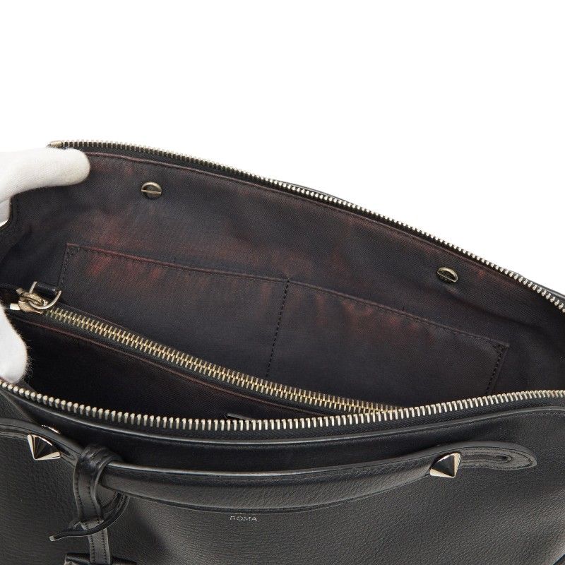 Fendi by the Way Large 2-Way Shoulder Bag Black Leather — view 9