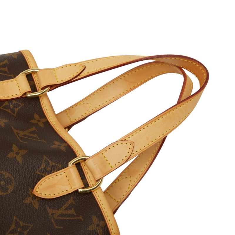 Louis Vuitton Monogram Batignolles Tote Brown Leather — view 8