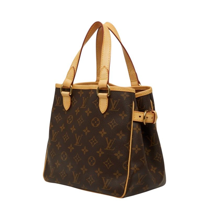 Louis Vuitton Monogram Batignolles Tote Brown Leather — view 2