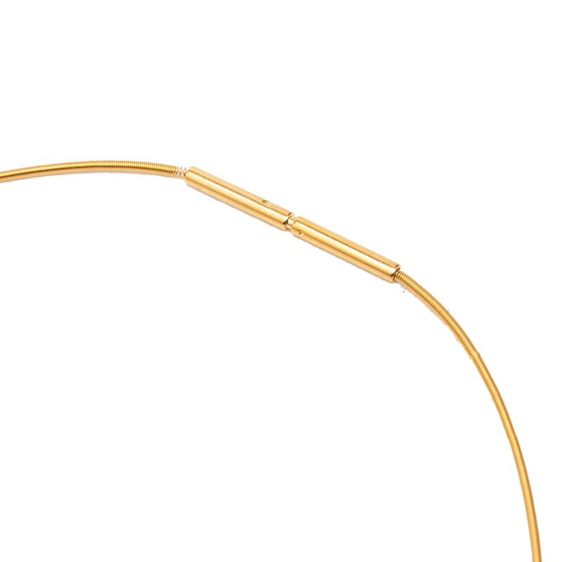 Hermes Cage de Ash Cube Pendant Gold Orange Plated — view 4