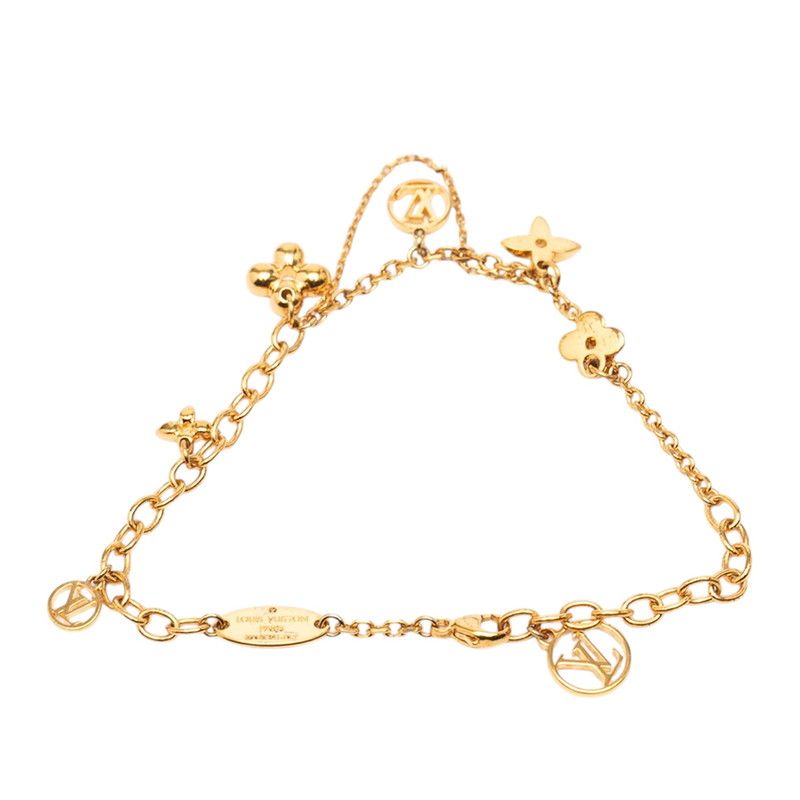 Louis Vuitton Bracelet Blue Ming Chain Gold Plated — view 3