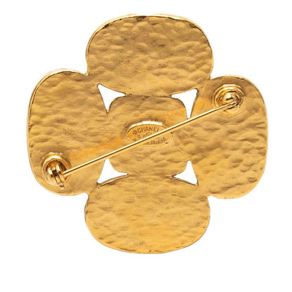 Chanel CC Logo Vintage Brooch 97 Gold Plated — view 2