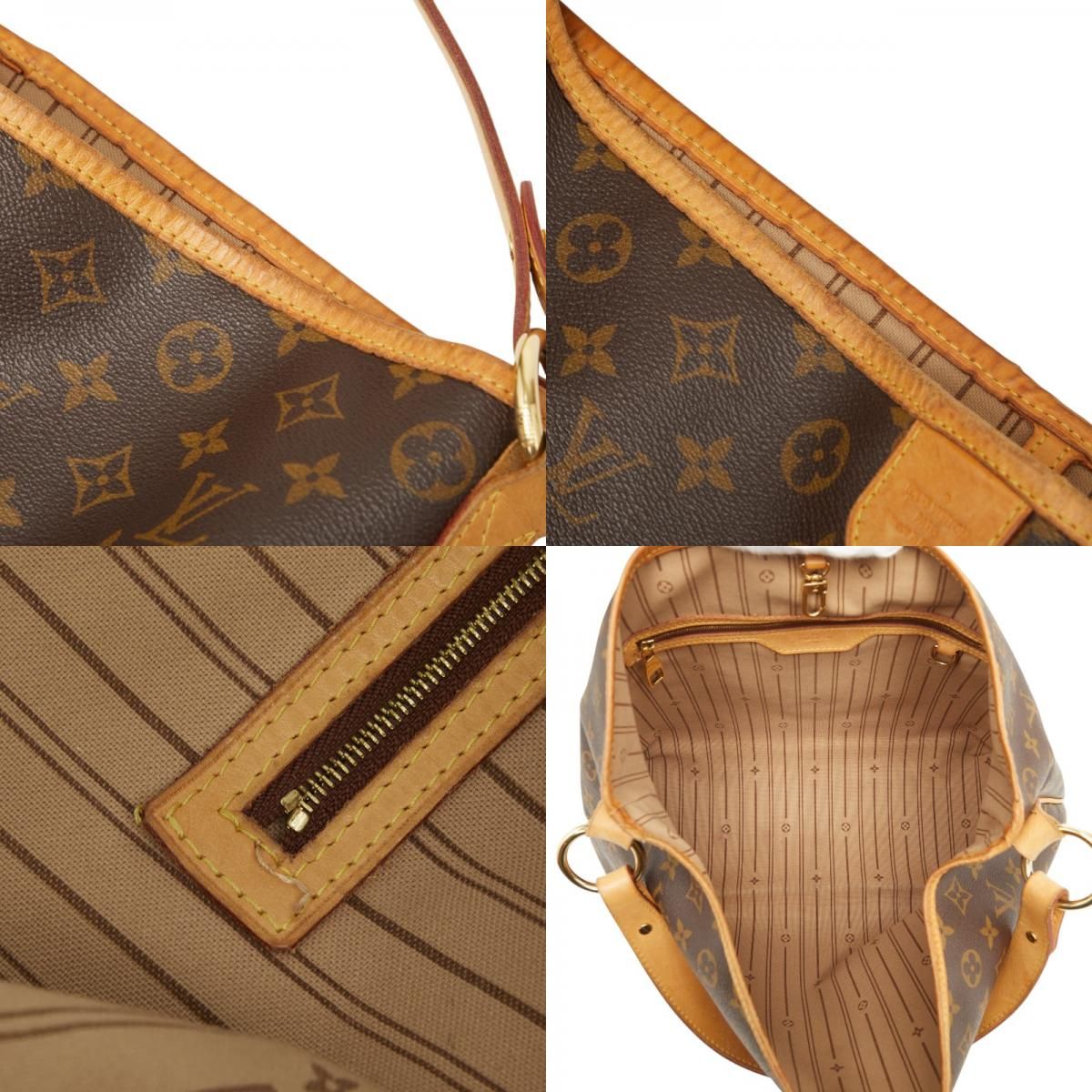 Louis Vuitton Monogram Delightful PM Shoulder Bag Brown Leather — view 9
