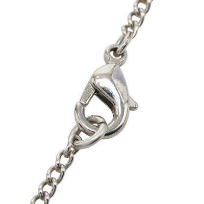 Chanel CC Logo Heart Pendant 08c Silver Metal Rhinestone — view 5