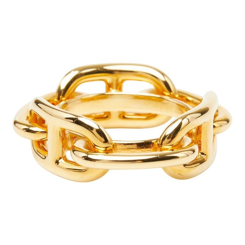 Hermes Chaine D'ancre Scarf Ring Gold Plated — view 3