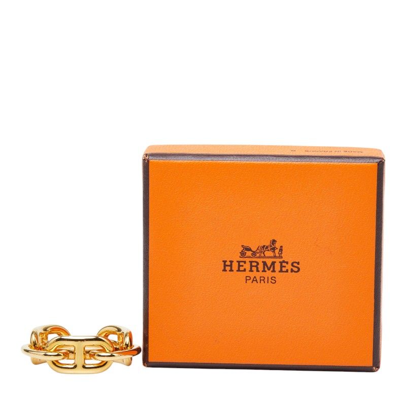 Hermes Chaine D'ancre Scarf Ring Gold Plated — view 6