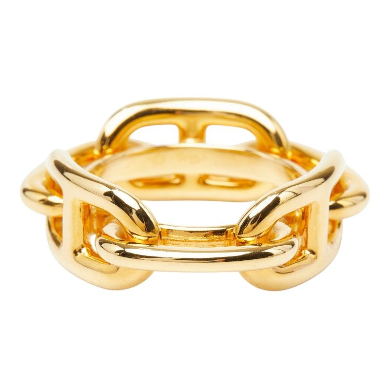 Hermes Chaine D'ancre Scarf Ring Gold Plated — view 4