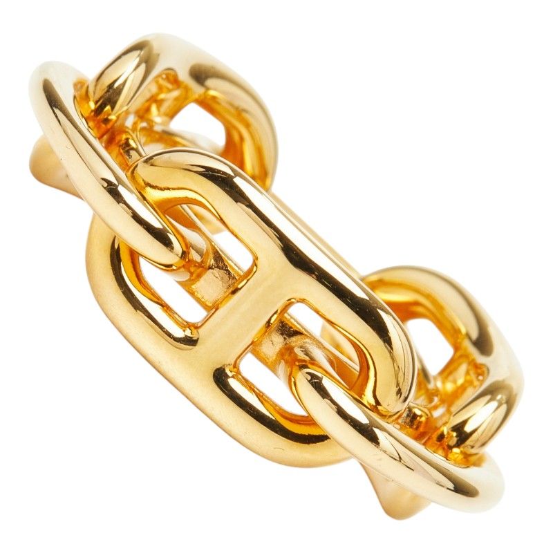Hermes Chaine D'ancre Scarf Ring Gold Plated