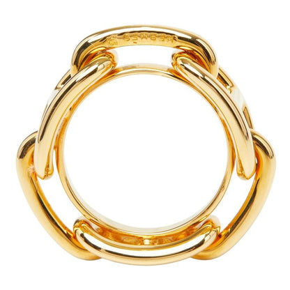 Hermes Chaine D'ancre Scarf Ring Gold Plated — view 5