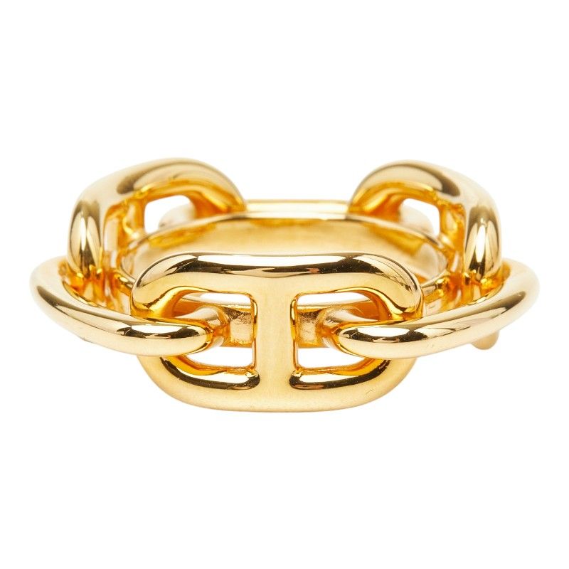 Hermes Chaine D'ancre Scarf Ring Gold Plated — view 2