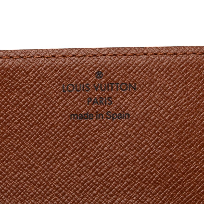 Louis Vuitton Monogram Envelope Carte de Visite Card Case Brown Leather — view 6