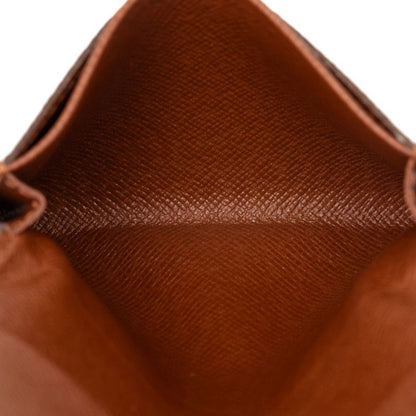 Louis Vuitton Monogram Envelope Carte de Visite Card Case Brown Leather — view 5