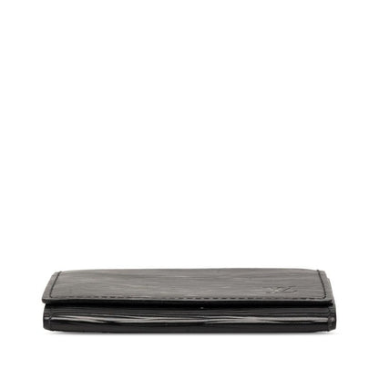 Louis Vuitton Epi Envelope Carte de Visite Card Case Noir Black Leather — view 3