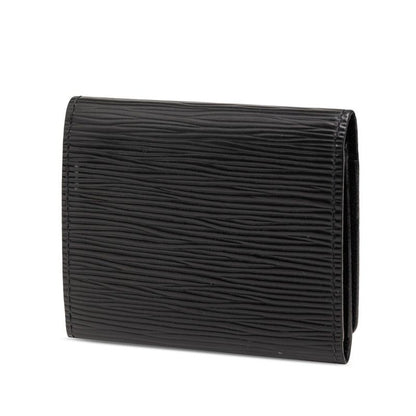 Louis Vuitton Epi Envelope Carte de Visite Card Case Noir Black Leather — view 2