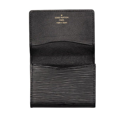 Louis Vuitton Epi Envelope Carte de Visite Card Case Noir Black Leather — view 4