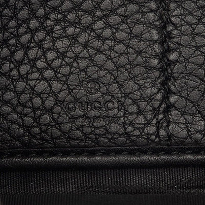Gucci Interlocking Soho Tassel Zip Around Wallet Black Leather — view 5