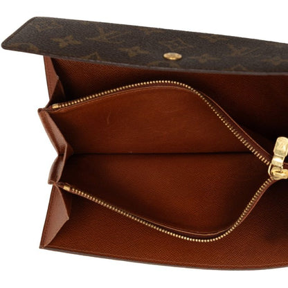 Louis Vuitton Monogram Pochette Porte Monet Cles Wallet Brown — view 4
