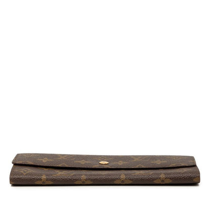 Louis Vuitton Monogram Pochette Porte Monet Cles Wallet Brown — view 3