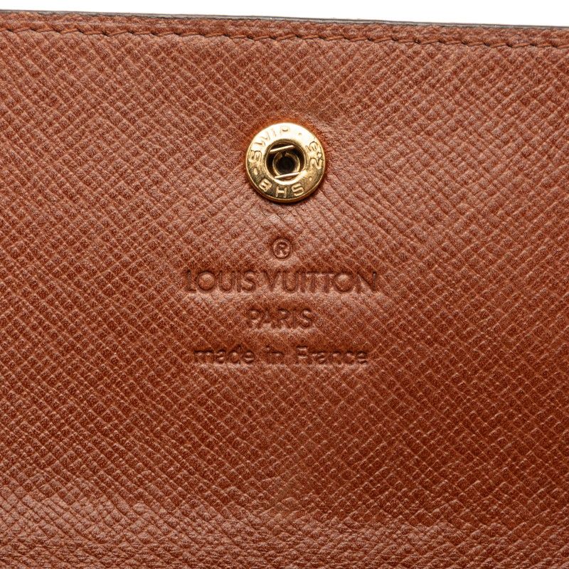 Louis Vuitton Monogram Pochette Porte Monet Cles Wallet Brown — view 5