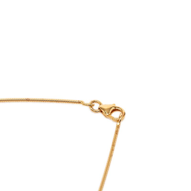 Hermes Cage de Ash Cube Necklace Gold Orange Plated Enamel — view 5