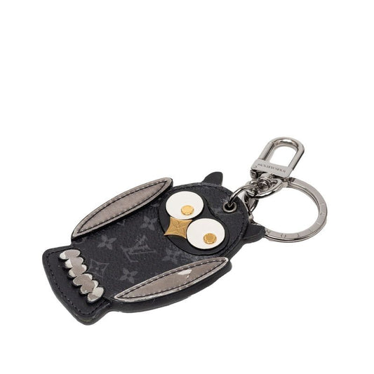 Louis Vuitton Porte Cles Owl Bag Charm Key Holder Key Ring Black Multicolor