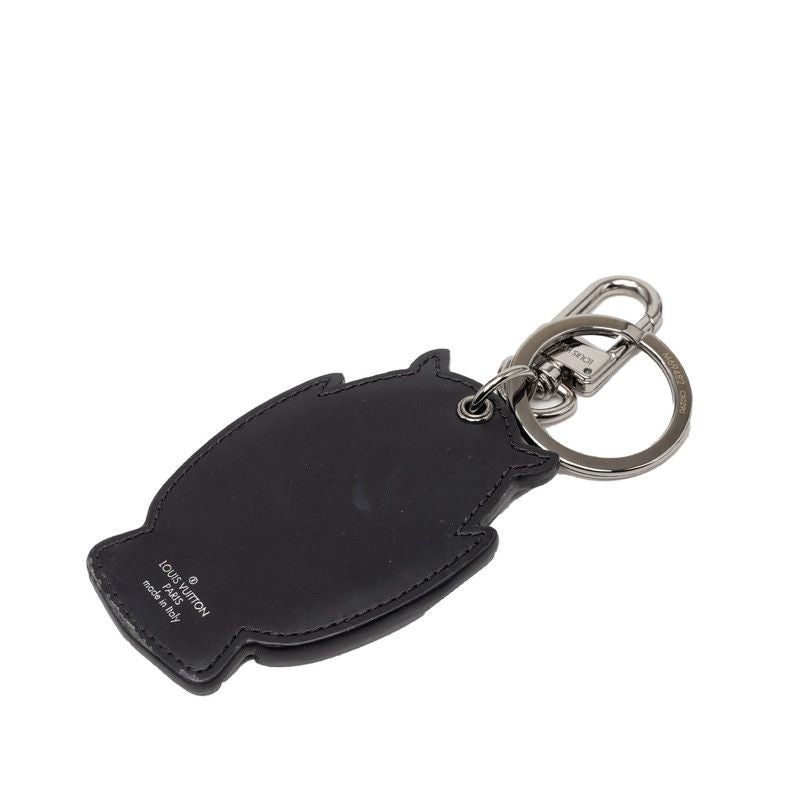 Louis Vuitton Porte Cles Owl Bag Charm Key Holder Key Ring Black Multicolor — view 2