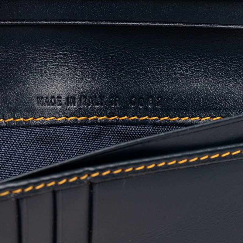 Dior Trotter Wallet Navy White Canvas Leather — view 7
